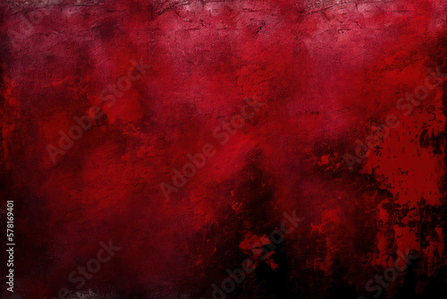 Red concrete wall  abstract texture background  cement backdrop  generative ai