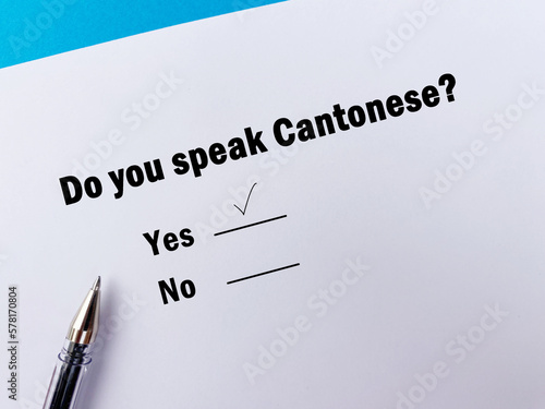 Question about language