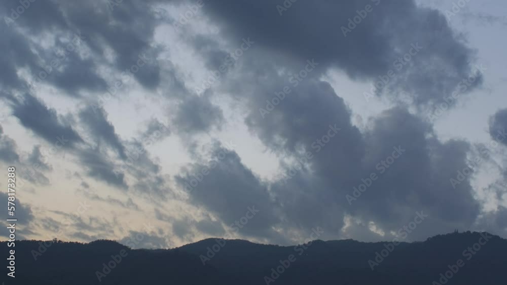 Twilight and dawn sky with cumulus cloud time lapse in an evening 4k footage. Twilight and dawn sky with cumulus cloud time lapse in an evening 4k footage.