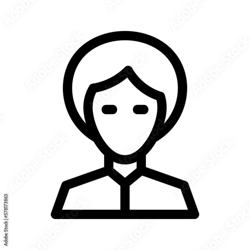 businesswoman icon or logo isolated sign symbol vector illustration - high-quality black style vector icons 