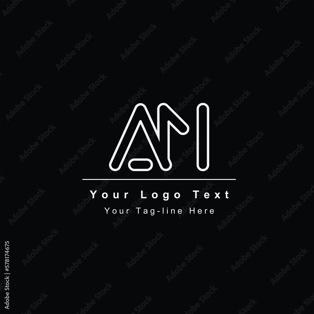 AN or NA letter logo. Unique attractive creative modern initial AN NA A N initial based letter icon logo