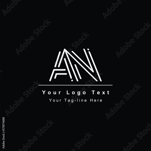 AN or NA letter logo. Unique attractive creative modern initial AN NA A N initial based letter icon logo