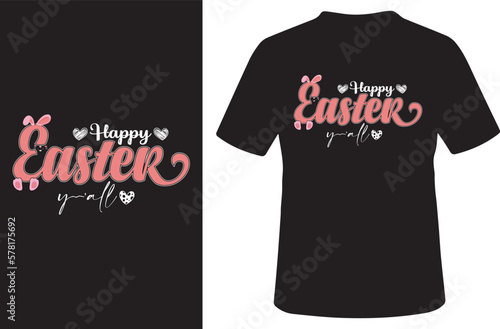 Happy Easter T Shirt Design