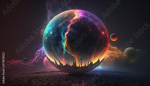 abstract Orb art 