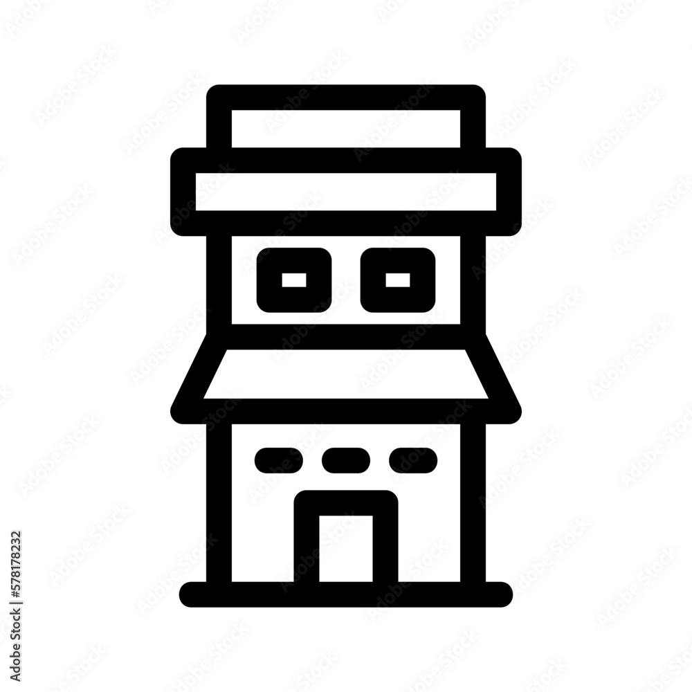 shop icon or logo isolated sign symbol vector illustration - high quality black style vector icons
