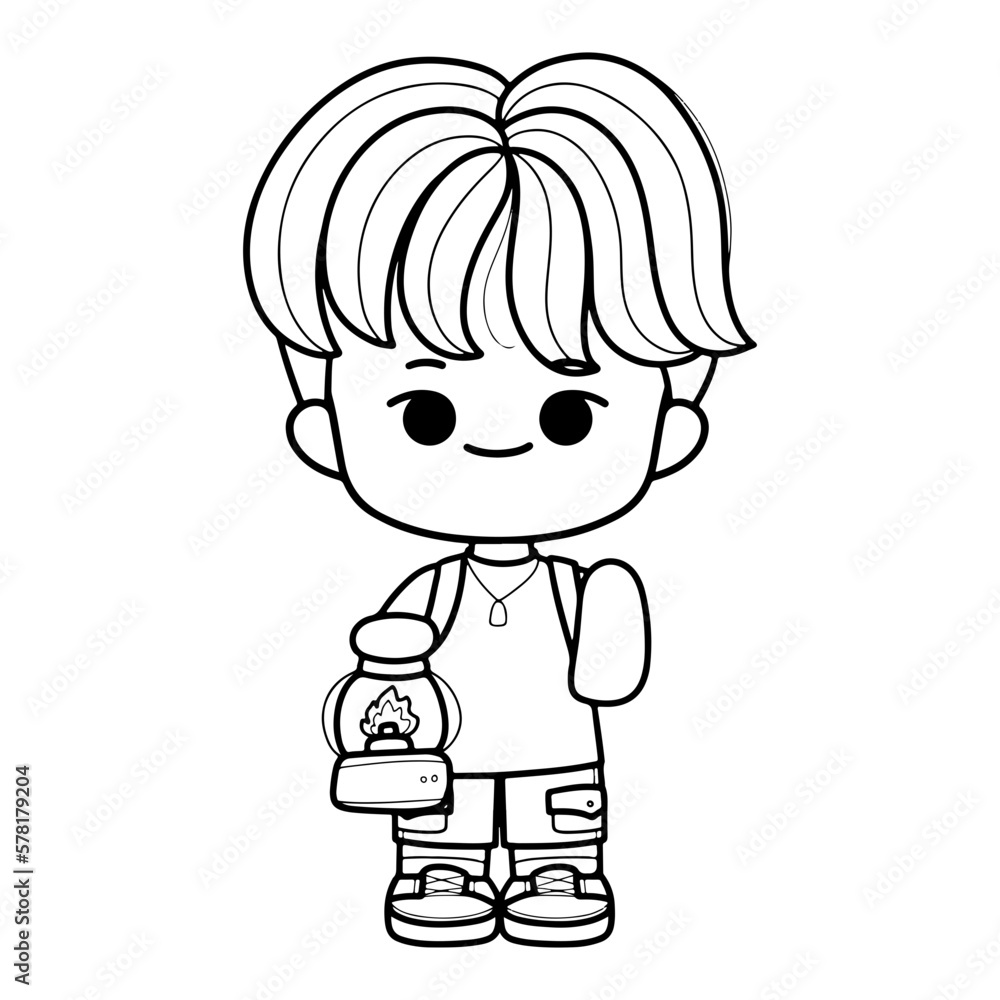 camping boy camping boy