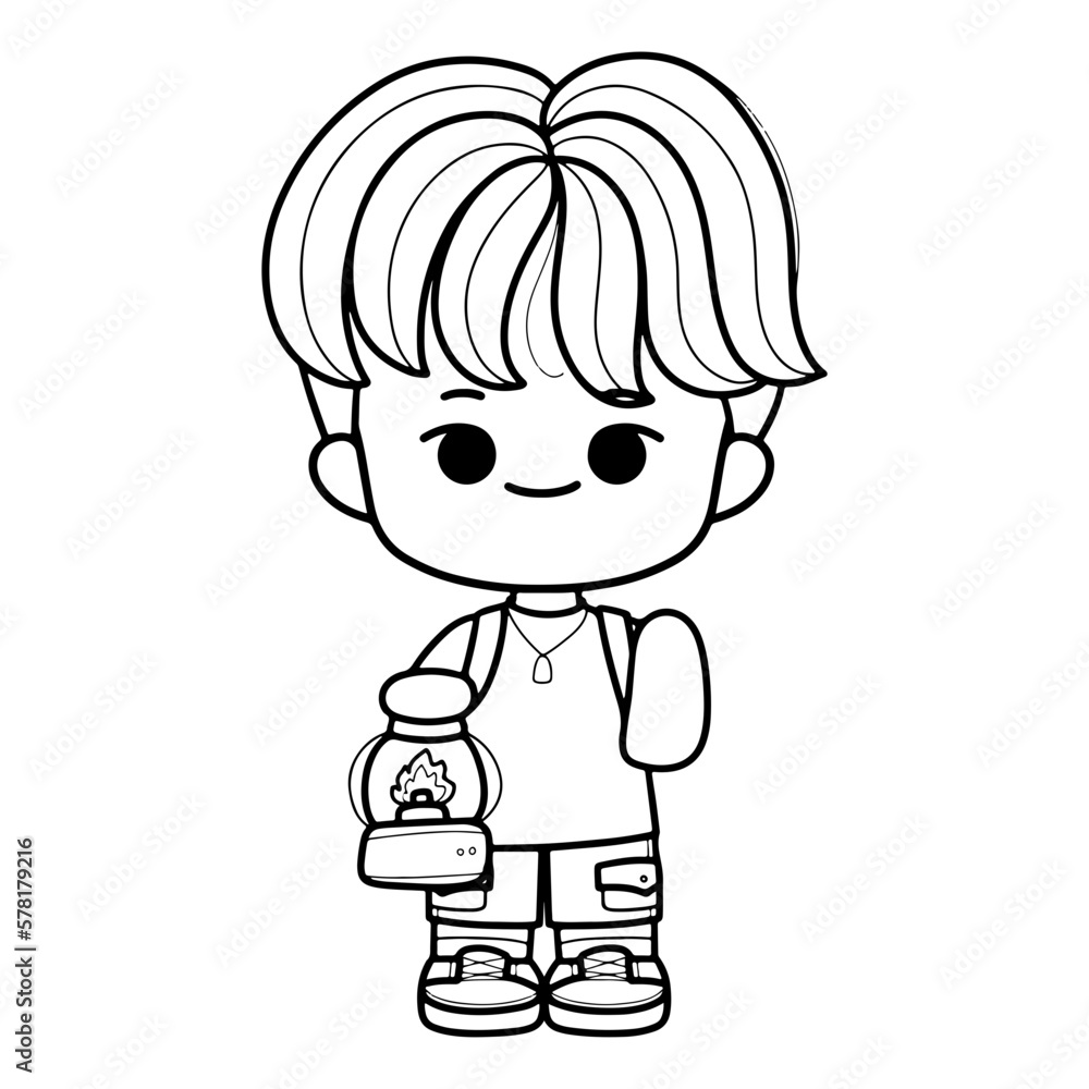 camping boy camping boy