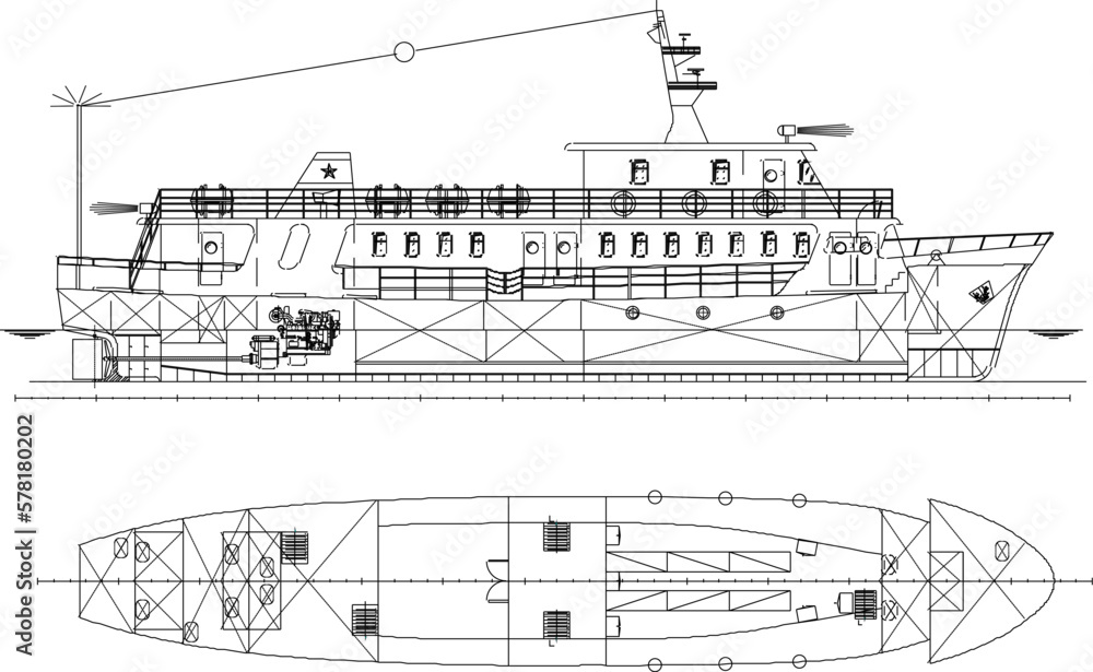 Travel passenger cruise ship illustration vector sketch Travel passenger cruise ship illustration vector sketch