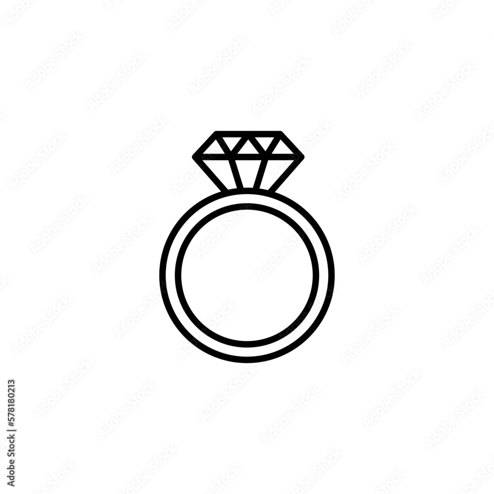 Ring Diamond Icon vector design templates Ring Diamond Icon vector design templates