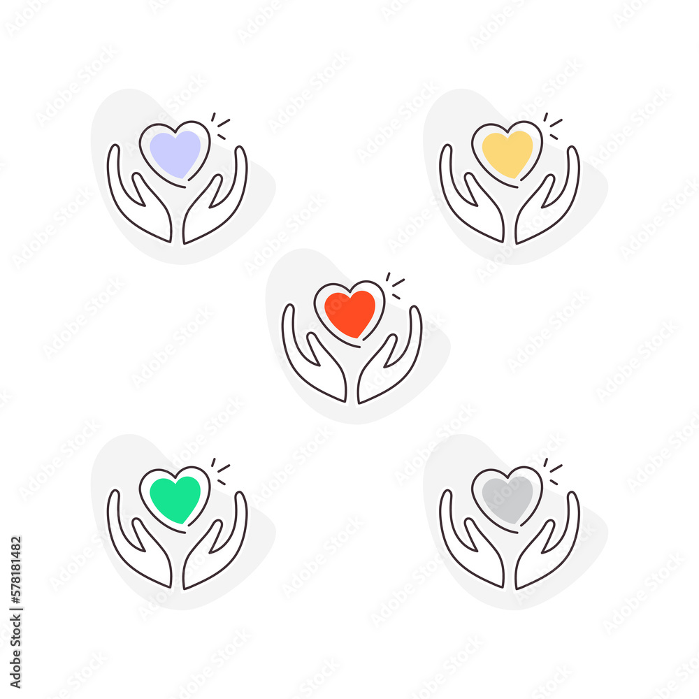 Hands And Heart Icon Made With Love Icon Made With Care Emblem hands-and-heart-icon-made-with-love-icon-made-with-care-emblem