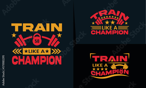 best typography t shirt design for gym and fitness inspiration