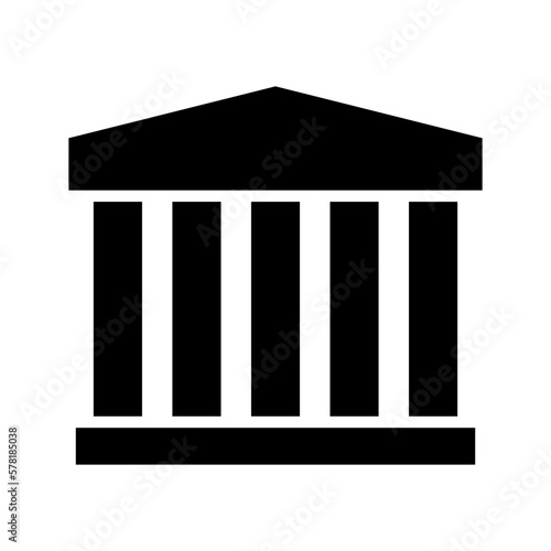 bank icon or logo isolated sign symbol vector illustration - high quality black style vector icons
