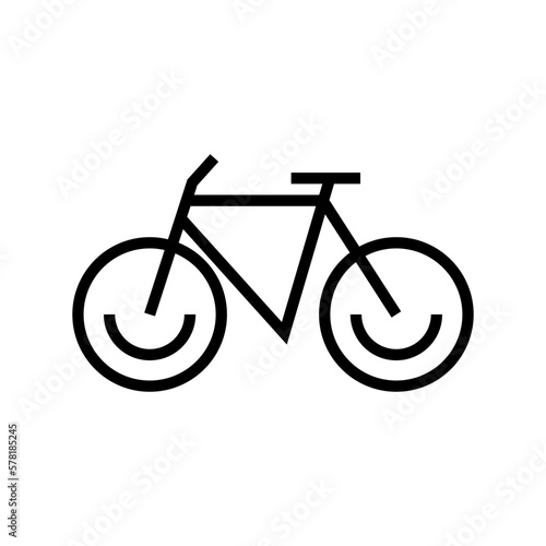 bicycle icon or logo isolated sign symbol vector illustration - high quality black style vector icons
