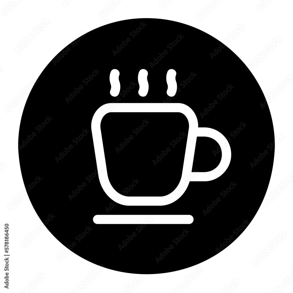 hot drink glyph icon hot drink glyph icon