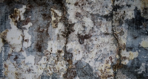 cracked abstract wall, black and white textured wall background, cracked wall background