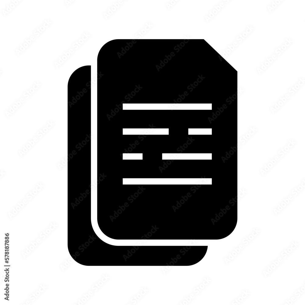 documents icon or logo isolated sign symbol vector illustration - high quality black style vector icons
