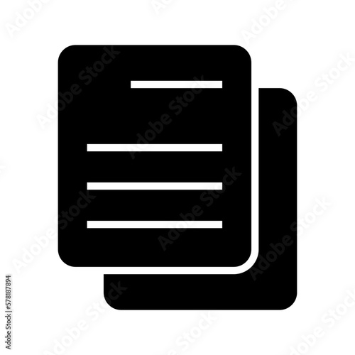 documents icon or logo isolated sign symbol vector illustration - high quality black style vector icons 