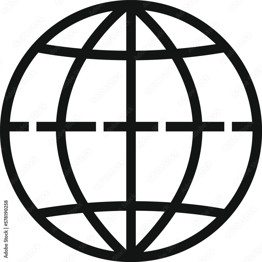World circle icon design. Simple editable eps vector usable for web and print items. World circle icon design. Simple editable eps vector usable for web and print items.