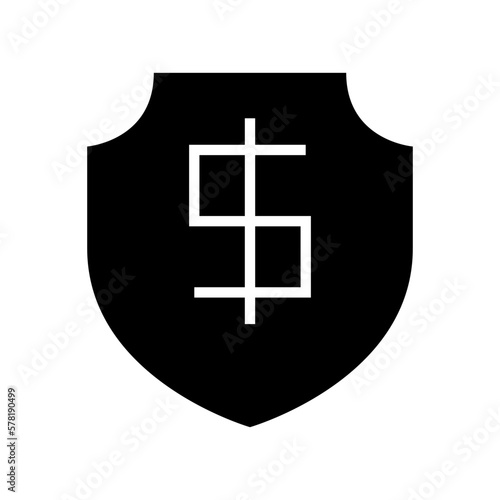 money protection icon or logo isolated sign symbol vector illustration - high quality black style vector icons 