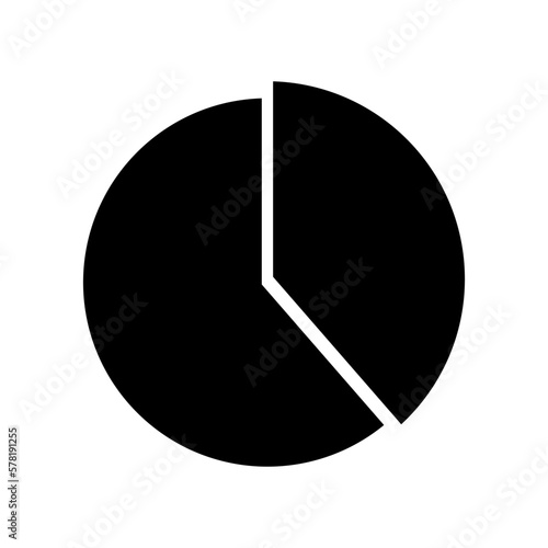 pie chart icon or logo isolated sign symbol vector illustration - high quality black style vector icons 