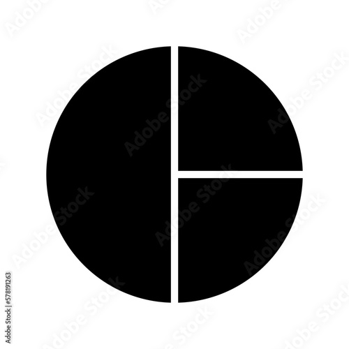 pie chart icon or logo isolated sign symbol vector illustration - high quality black style vector icons 