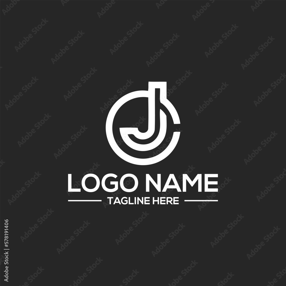 modern creative JC logo designs