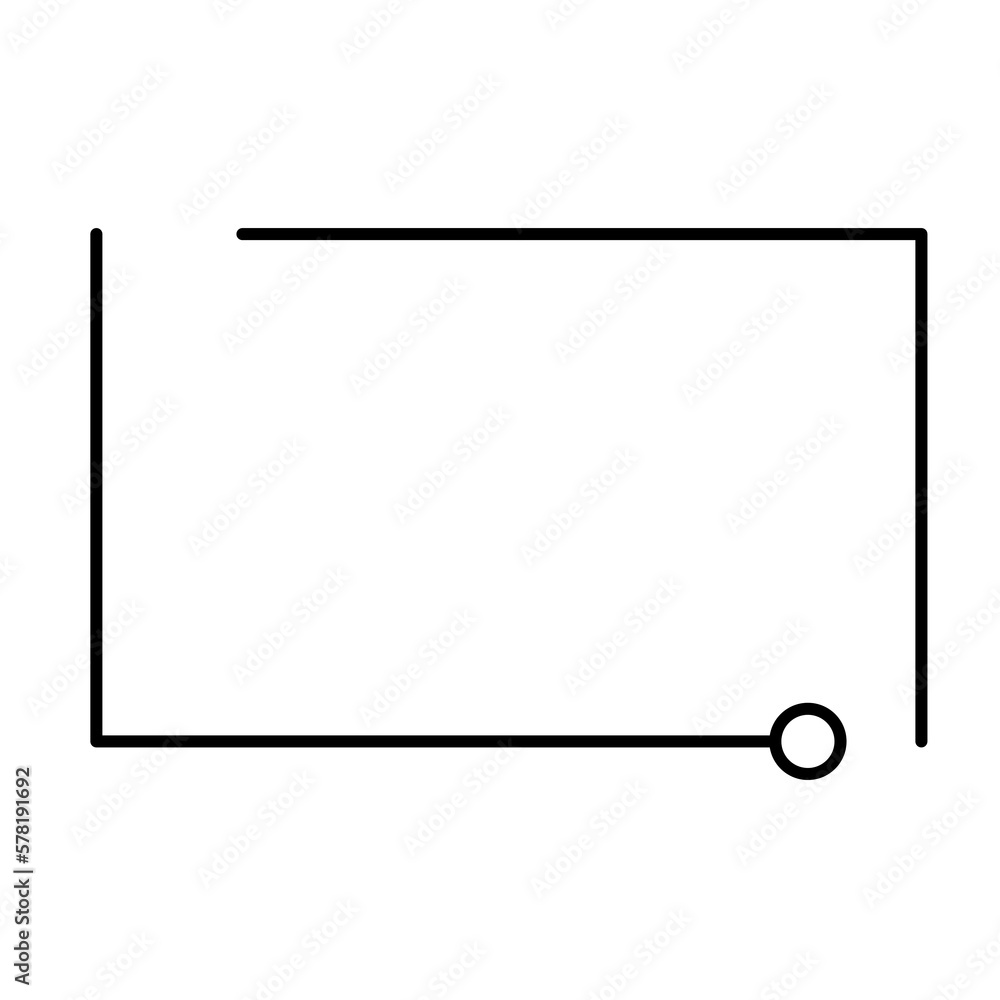 Simple bubble text line art for text Simple bubble text line art for text