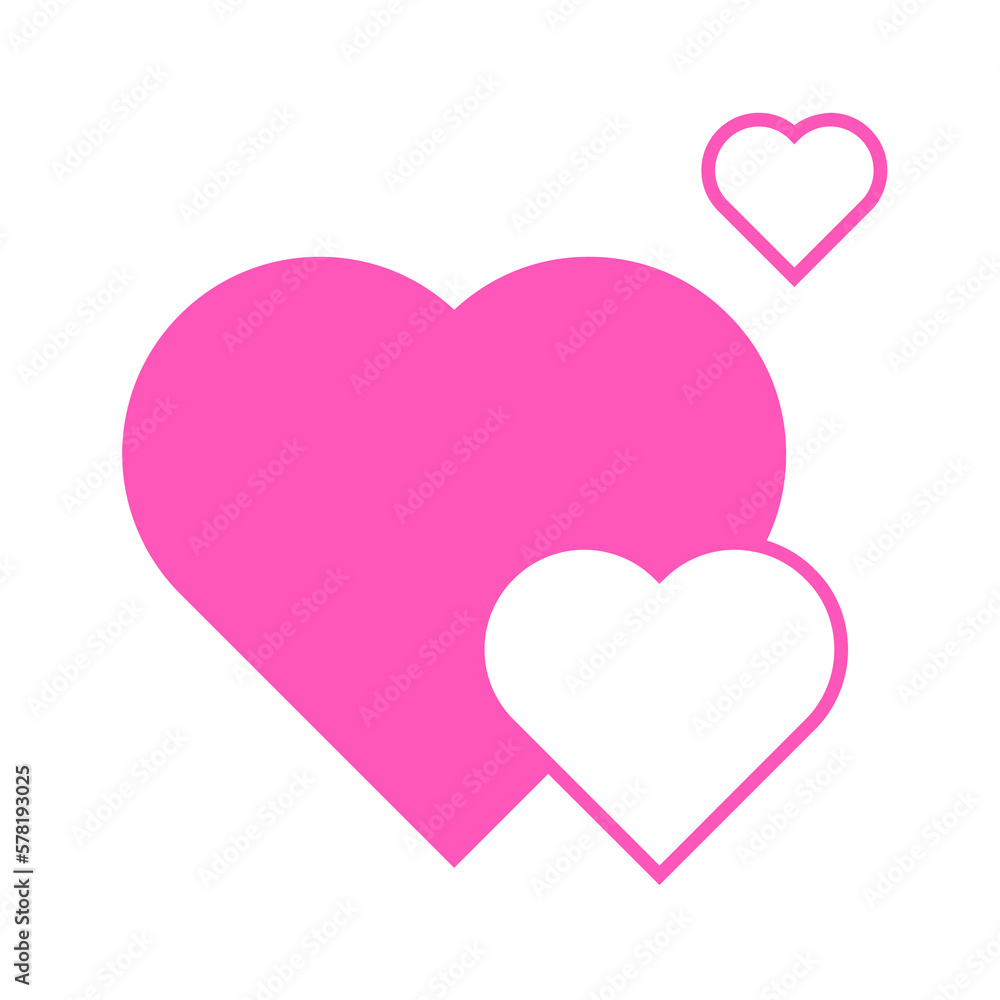 pink heart element
