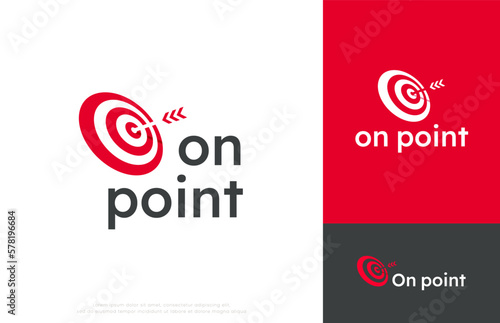 arrow right on target logo design
