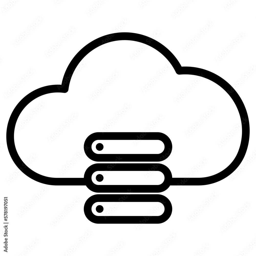 storage  cloud computing icon