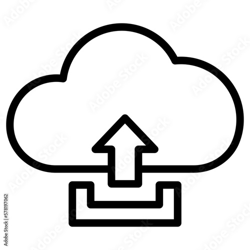 upload cloud computing icon