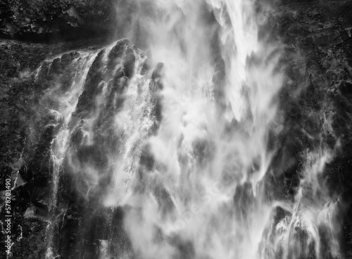 Photo of Multnomah Falls in the Columbia River Gorge in Oregon.
