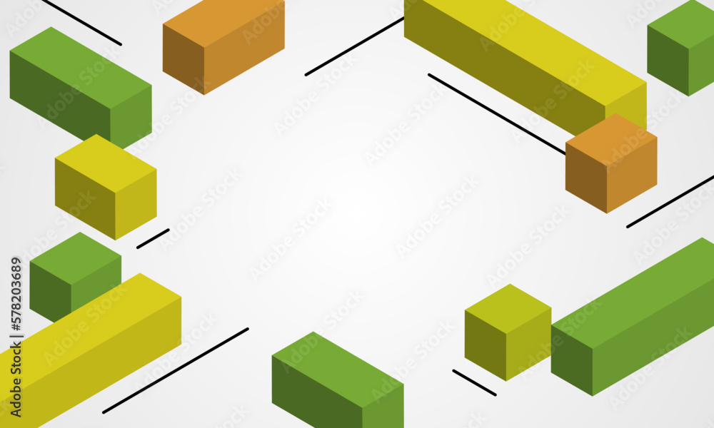 Abstract template with Isometric geometric square shapes trendy background. Digital data concept , flyers and posters technology background Design vector design Abstract template with Isometric geometric square shapes trendy background. Digital data concept , flyers and posters technology background Design vector design
