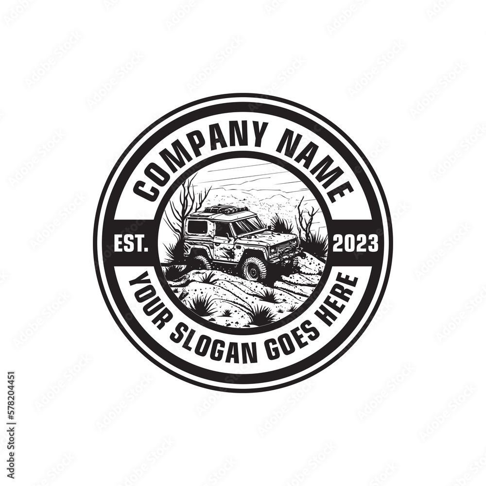 off road logo , jeep logo vector Stock Vector Adobe Stock
