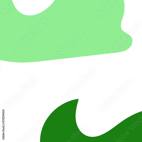 Green Abstract Shapes Decor Background 