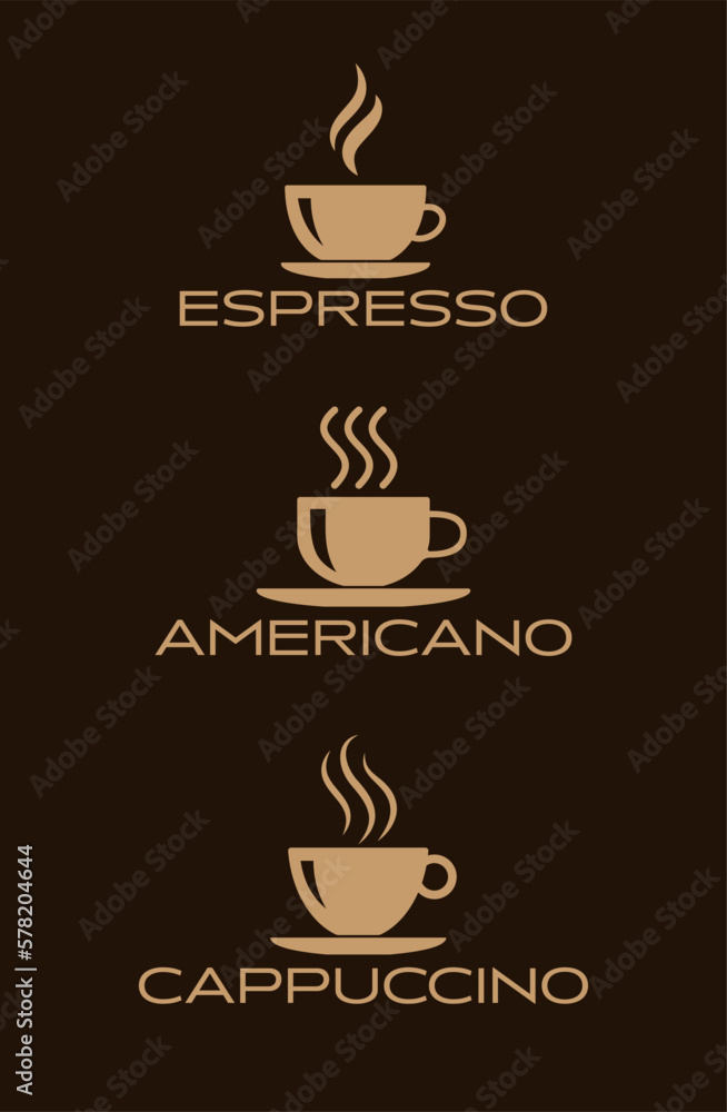 Coffee cup icon. Vector illustration of minimalistic icons of different way of making coffee. Sketch for creativity. Coffee cup icon. Vector illustration of minimalistic icons of different way of making coffee. Sketch for creativity.