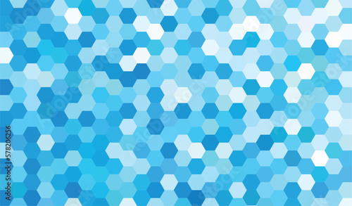 Abstract geometry hexagon blue texture background pattern. vector illustration.