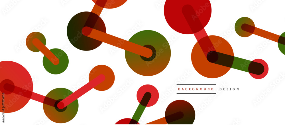 Abstract background. Round dots connected by lines. Trendy techno business template for wallpaper, banner, background or landing Abstract background. Round dots connected by lines. Trendy techno business template for wallpaper, banner, background or landing