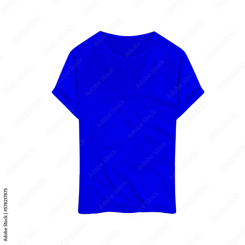 blue t shirt isolated on white blue t shirt isolated on white