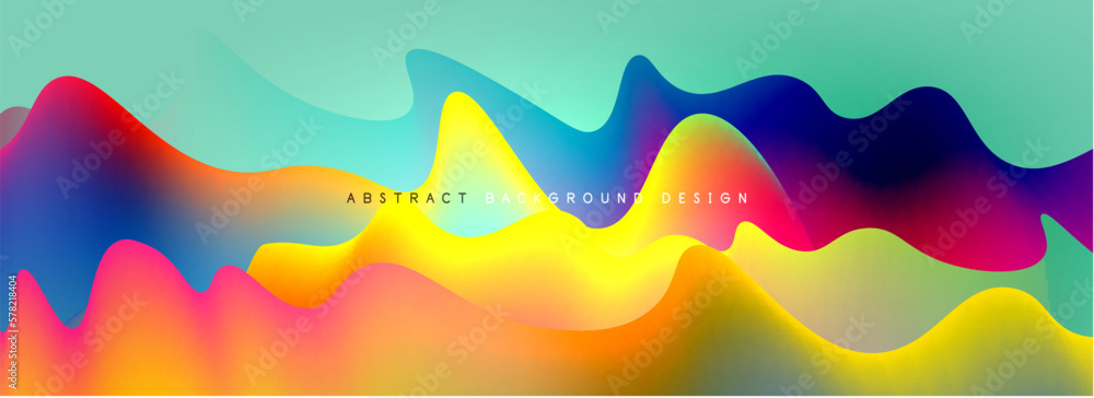 Dynamic liquid waves abstract background for covers, templates, flyers, placards, brochures, banners Dynamic liquid waves abstract background for covers, templates, flyers, placards, brochures, banners
