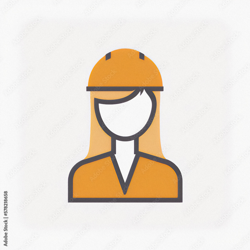 Vectorized Flat Icon of Woman, profile picture Vectorized Flat Icon of Woman, profile picture