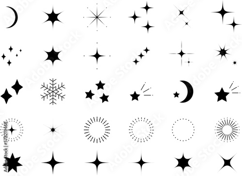 シンプルなキラキラのイラスト素材　背景イラスト素材