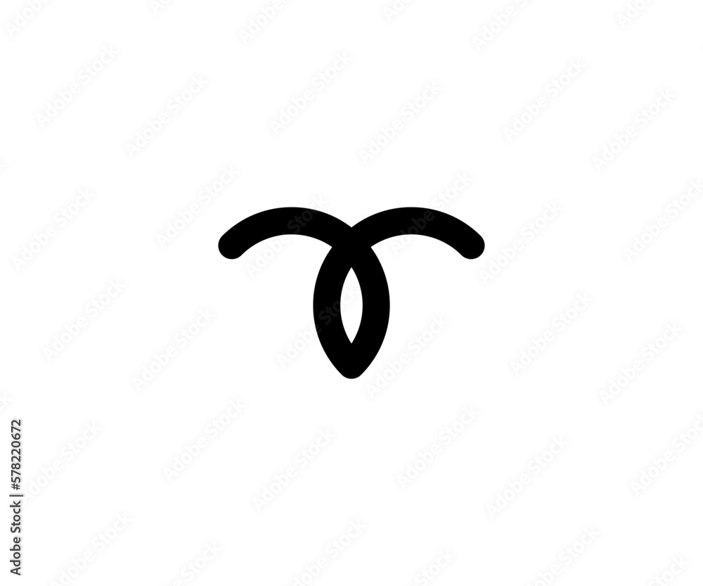 half circle monogram logo templet. half circle monogram logo templet.