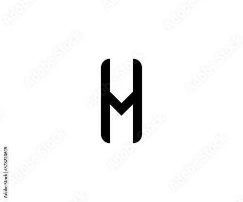 h letter monogram vector logo templet.