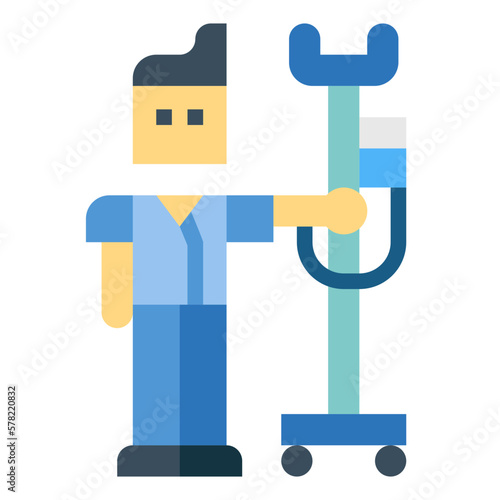 intravenous flat icon style