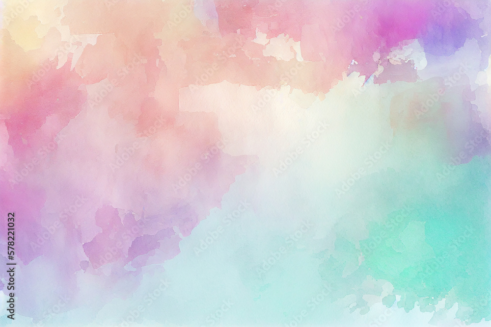Abstract watercolor paint background for design and text, watercolor banner. Generative AI