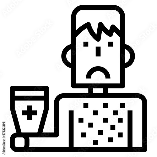 rash line icon style