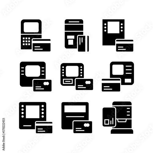 atm icon or logo isolated sign symbol vector illustration - high quality black style vector icons
