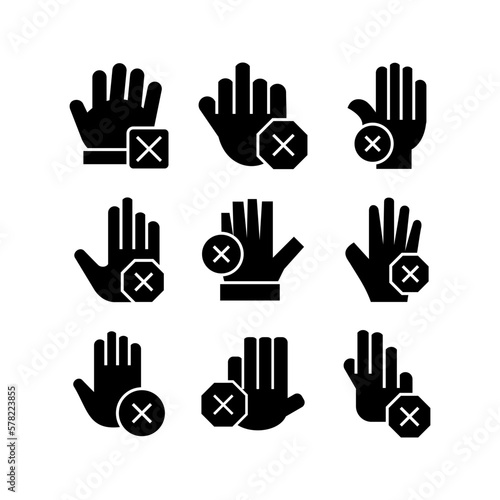 stop icon or logo isolated sign symbol vector illustration - high quality black style vector icons 