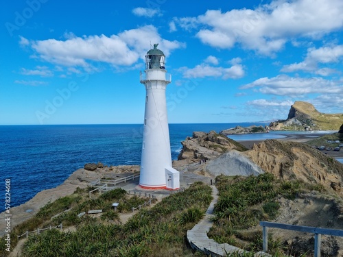 Lighthouse looking out over the ocean